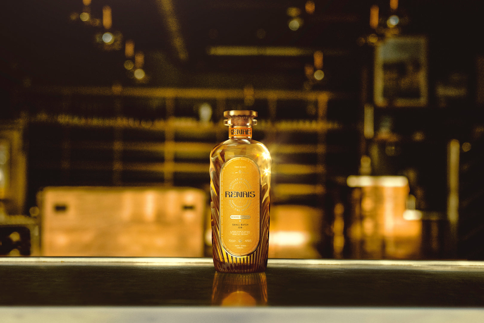 Renais at the distillery in England