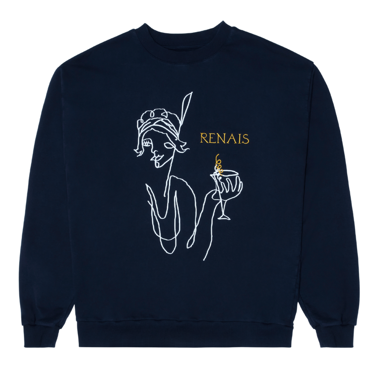 Renais x Del Toro Flapper Girl Martini Sweatshirt